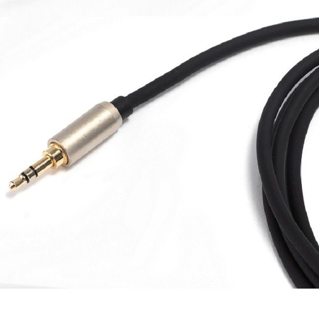 3.5mm Erkeğe İkili RCA Erkek Y Ses Kablosu Siyah Çeşitli Kablo Uzunluğu