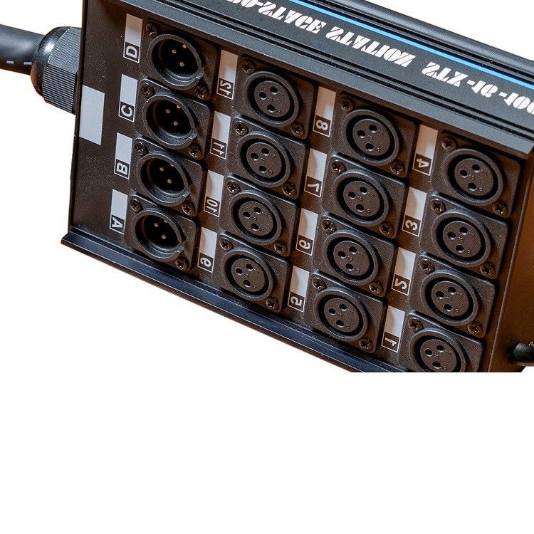 20 Kanal Yılan Kablosu Düşük Profil XLR Gönderme Devre Kartı XLR Splitter 100 feet