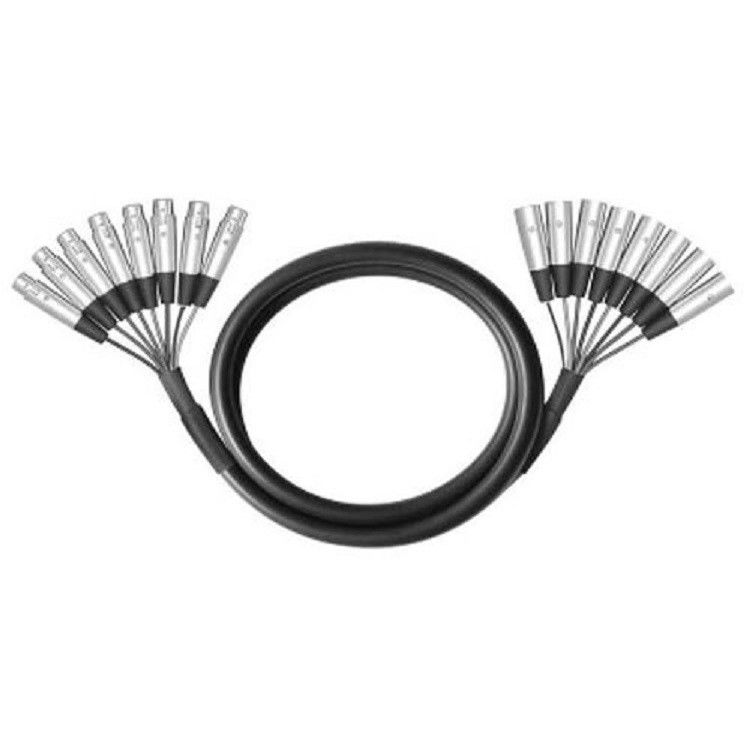 8 Way Multicore Kablo XLR Erkeğe XLR Kadına 8 Kanal Yılan Kablo