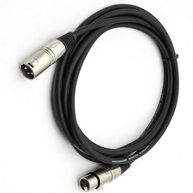 3 Pin XLR Mikrofon Kabloları Erkeğe Kadın Mikrofon Kablosu Siyah XLR Kablo