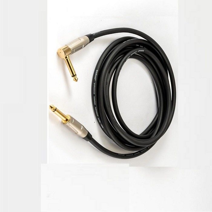 22 Awg Bass Gitar Kablosu 1/4 Inch Düzden 1/4 Inch Köşeli Bass Amp Kablosu Amp için