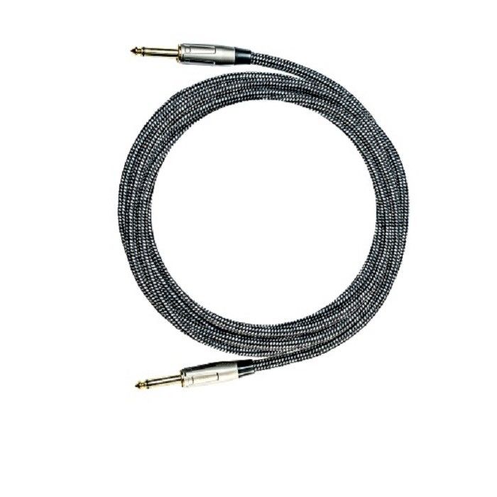 6.35mm Gitar Kablosu Enstrüman Patch Kablosu Nylon Düz Düz Düz Amp Kablosu