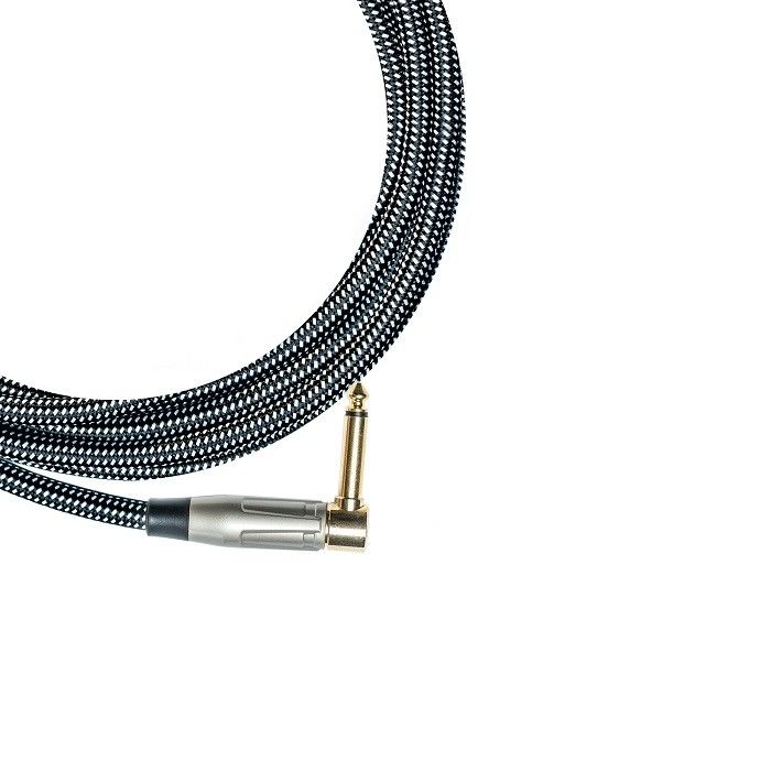 100% OEM Gitar Kablosu Enstrüman Patch Kablosu Tweed Kumaş Doğrudan Köşeye Amp Kablosu