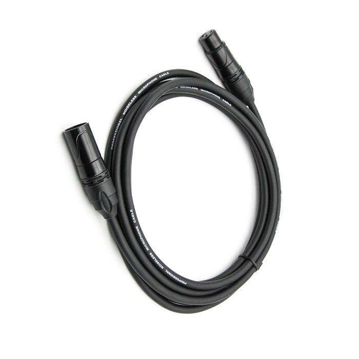 AWG 24 XLR Mikrofon Kabloları Karalı XLR Erkeğe XLR Kadın Mikrofon Kablosu Karıştırıcı için