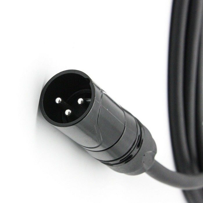 AWG 24 XLR Mikrofon Kabloları Karalı XLR Erkeğe XLR Kadın Mikrofon Kablosu Karıştırıcı için