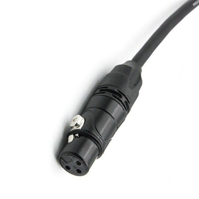 AWG 24 XLR Mikrofon Kabloları Karalı XLR Erkeğe XLR Kadın Mikrofon Kablosu Karıştırıcı için