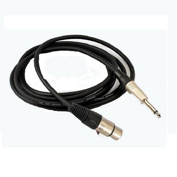 1/4 inç Mikrofon Kablosu 10 Ft XLR Kablosu XLR Erkeğe XLR Kadın Mikrofon Kabloları