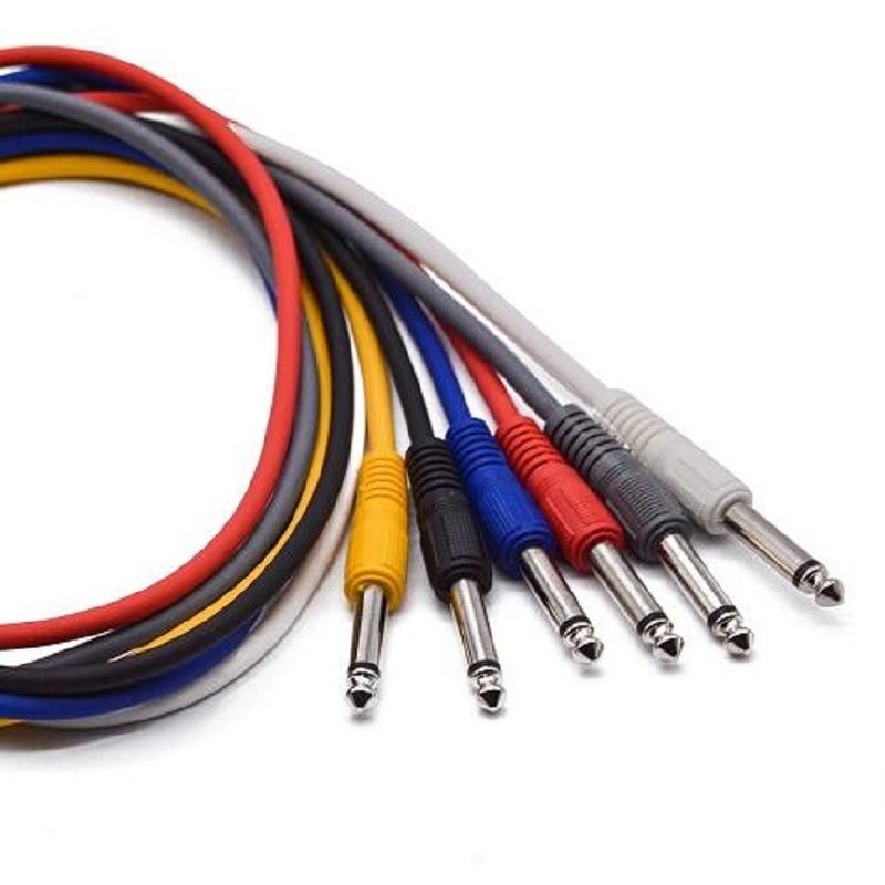 Kırmızı Sarı Gitar Pedal Jumper Kabloları 1/4 