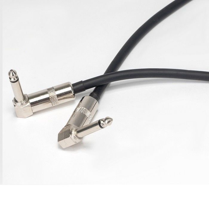 6.35mm Gitar Patch Kablo Pedal Lids 2 Pcs Paket Köşeli Gitar Pedal Lids