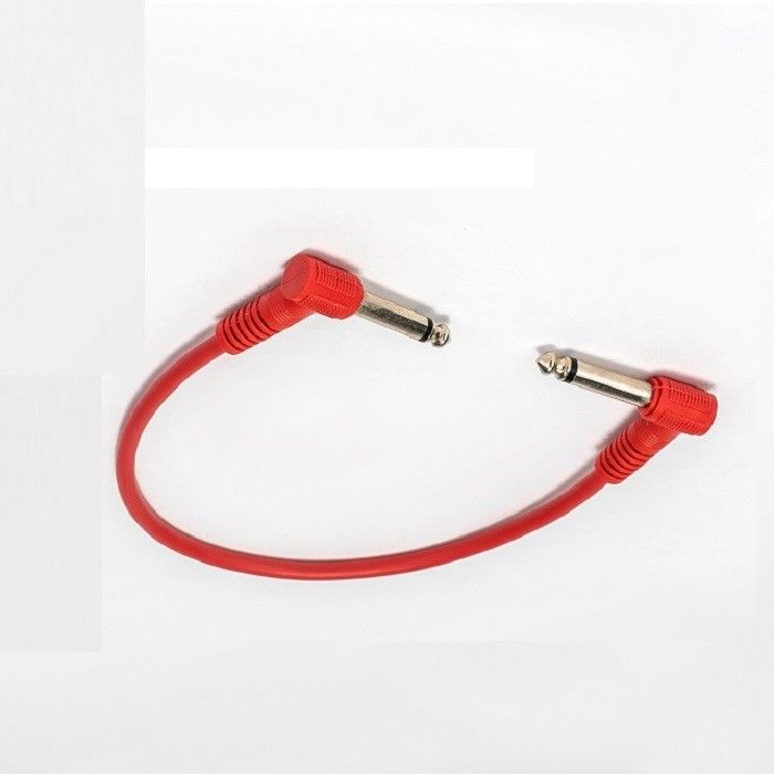 6 Pcs Paket Gitar Pedal Patch Kabloları 1/4 
