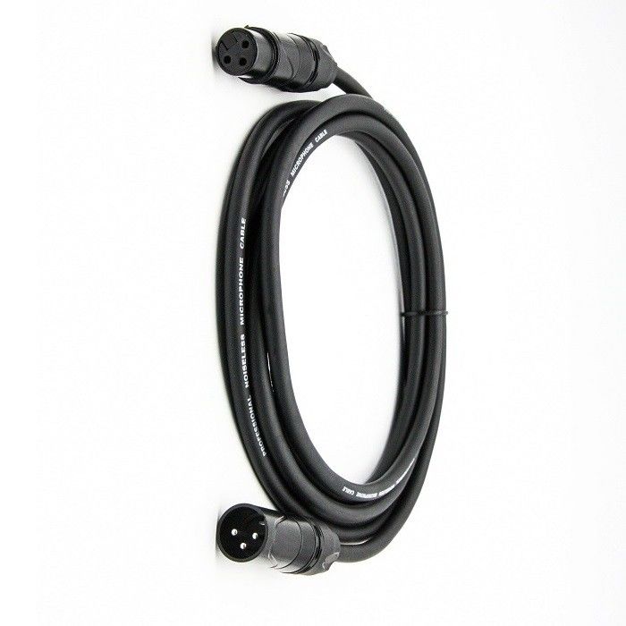 5m 6m XLR Mikrofon Kablosu OFC Kondüktör Mikrofon Kabloları 3 Pin XLR-XLR Siyah Tel