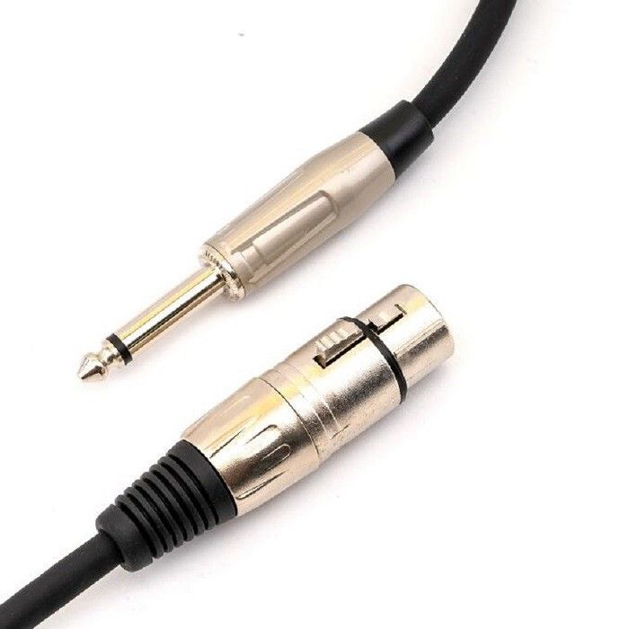 Awg22 XLR Mikrofon Kabloları 6.35mm 10 Ft XLR Kabloları XLR To 1/4 