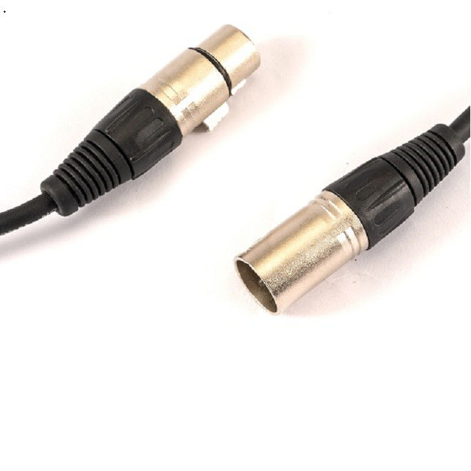 Siyah XLR Mikrofon Kabloları Erkeğe Kadın Mikrofon Kablosu Mikrofon Karıştırıcısı için