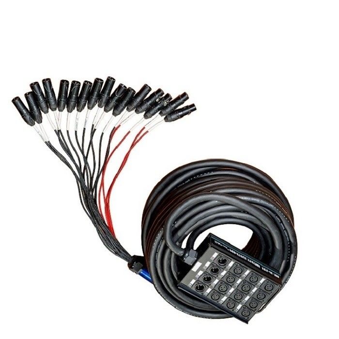 100ft 24 Kanal Ses Yılan Kablosu XLR Gönder Board Yılan Kablosu XLR Splitter Kablosu