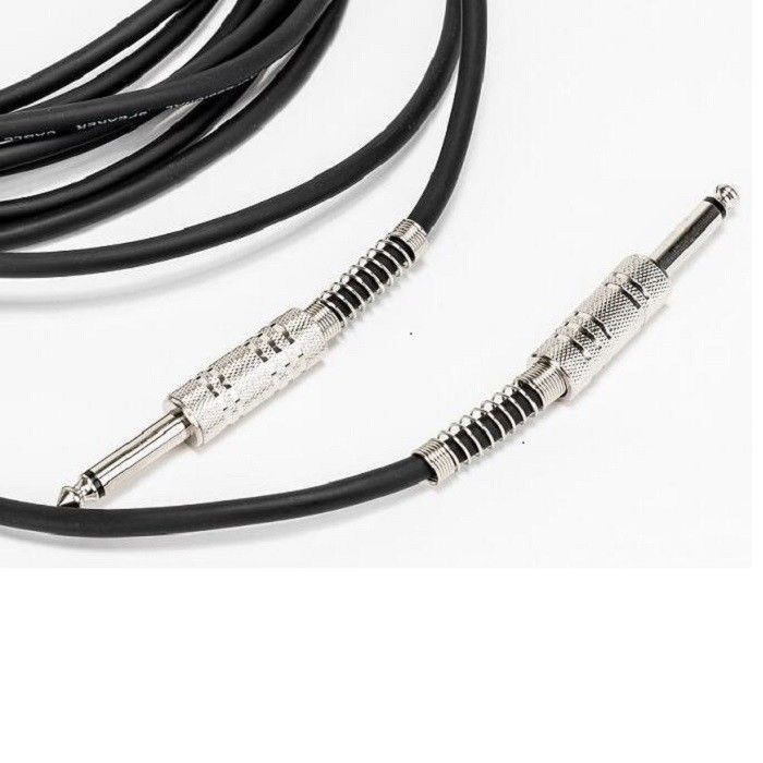 Ses Kablosu Enstrüman Kablosu Amp Kablosu Bass için Siyah Gitar Kablosu 1/4 inç
