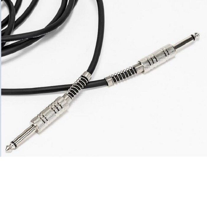 Siyah Gitar Ses Kablosu Amp Kablosu Bass için Siyah Gitar Kablosu 1/4 Inç 6.35 Düz
