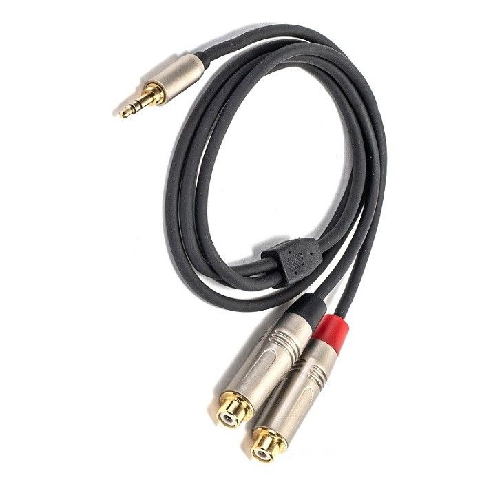 3.5 mm Y Splitter Kablo RCA Y Audio Kablo 3.5 mm Stereo 2* RCA Hoparlör için