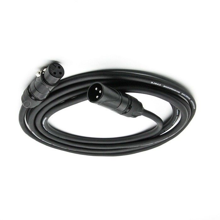 OFC Mikrofon Patch Kablosu 3 Pin XLR Kadın Siyah Mikrofon Kablosu 20ft