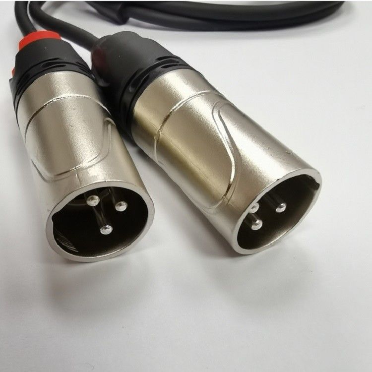 DAC C'den Çift XLR Erkek Ses Kablosuna Y Bölücü Güçlü DAC Çipine İnşaa Edilmiştir